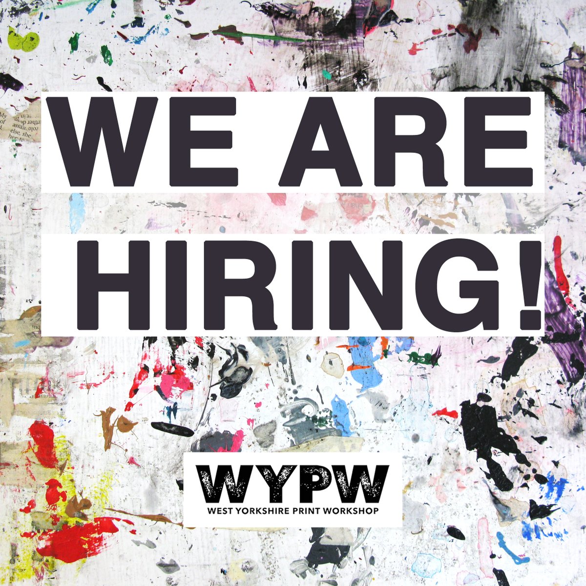 We are hiring!

Vacancy: Director of West Yorkshire Print Workshop

If you are an enthusiastic, inspirational and experienced arts professional then we would love to hear from you!

Follow the link below to find out more
wypw.org/job-opportunit…

#wearehiring #jointheteam #wypw