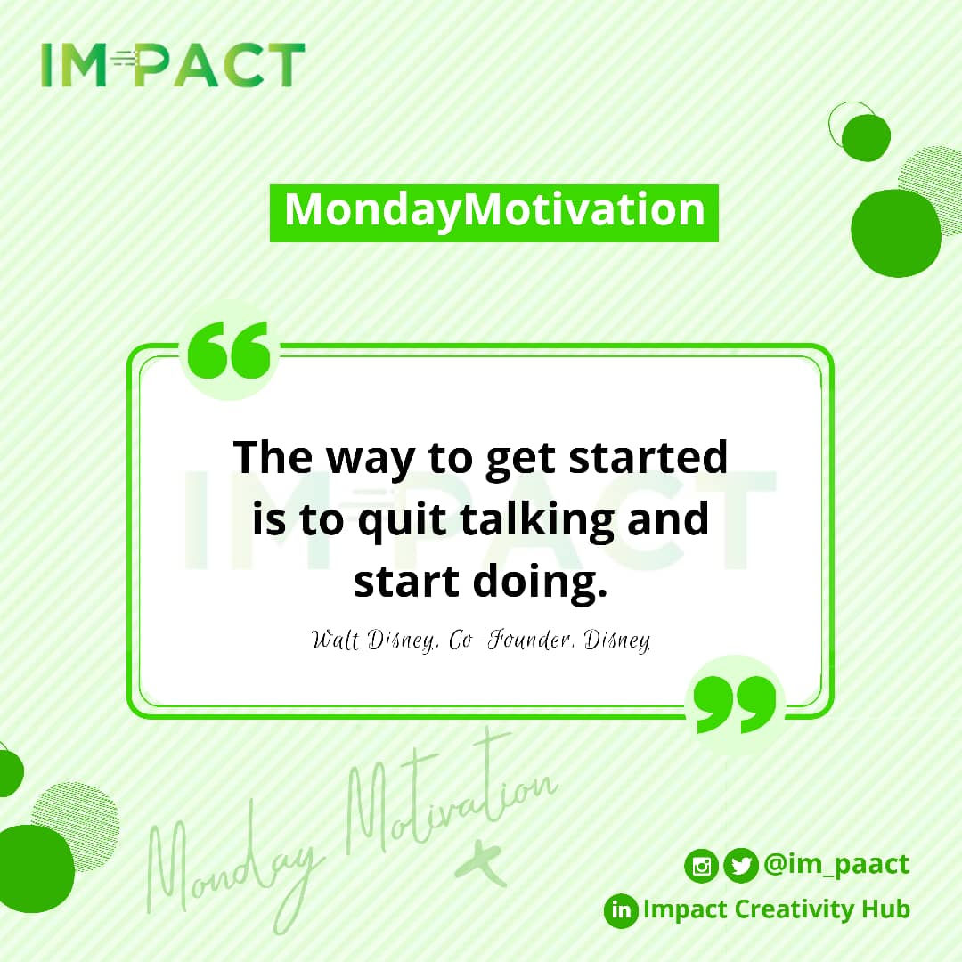 im_paact's tweet photo. Even if you have the greatest idea in the whole world, it won't execute itself.

Begin to take prominent action, no matter how small it may seem. #IM_PACT https://t.co/DttTPjU2m3
