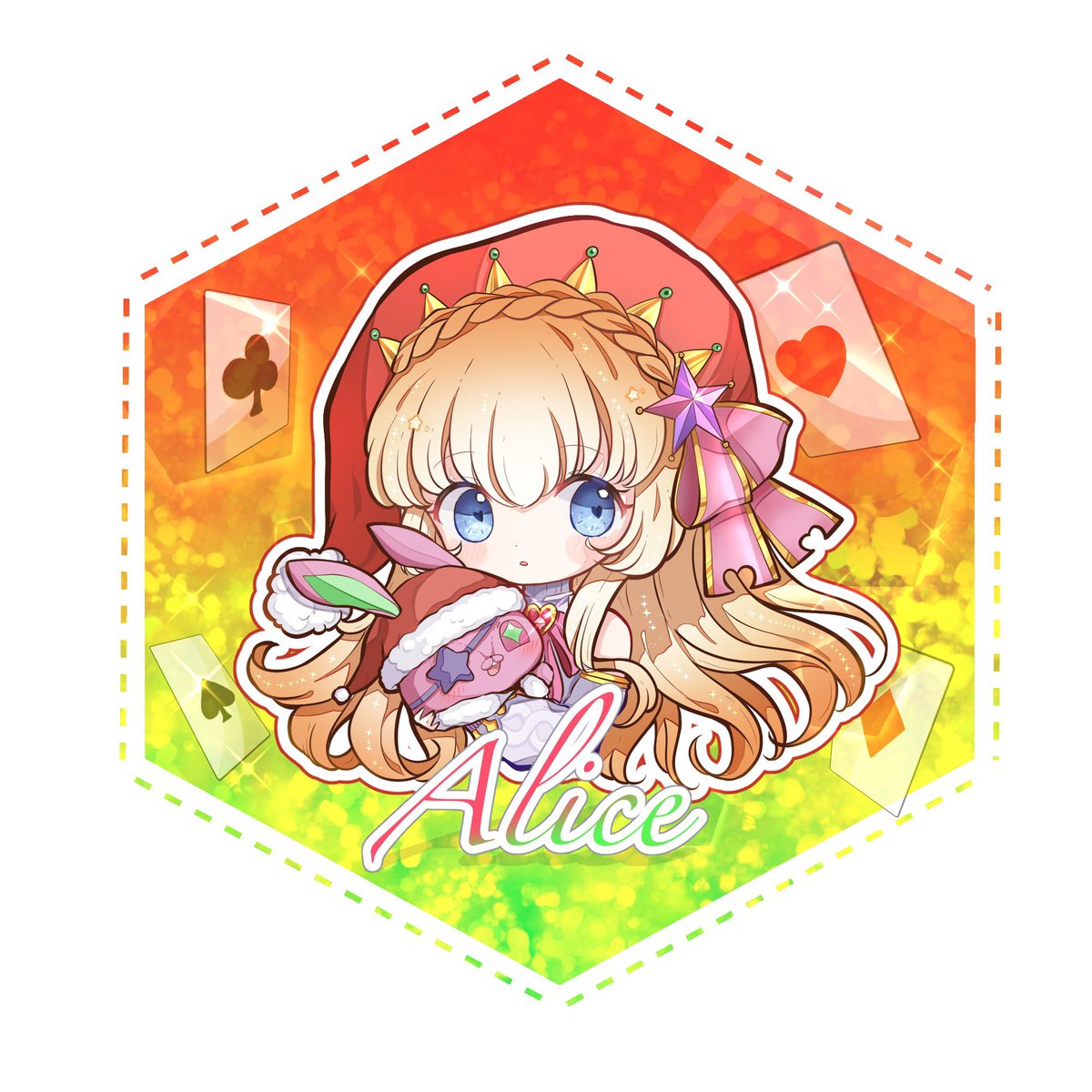 ちゃのん イラスト A Twitter クリスマスアリス 今年のモンストクリスマス誰かしら