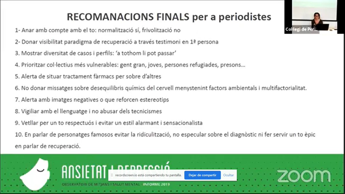 afsmte's tweet photo. El passat dijous 19 de novembre a les 11:30h, @AFMMTE  va estar present webinar de la presentació de L'observatori de Salut Mental i Mitjans de Comunicació, (Resultat de l'informe 2019: Ansietat i depressió). #salutmental #saludmental @noalestigma https://t.co/t8buBrFxgv