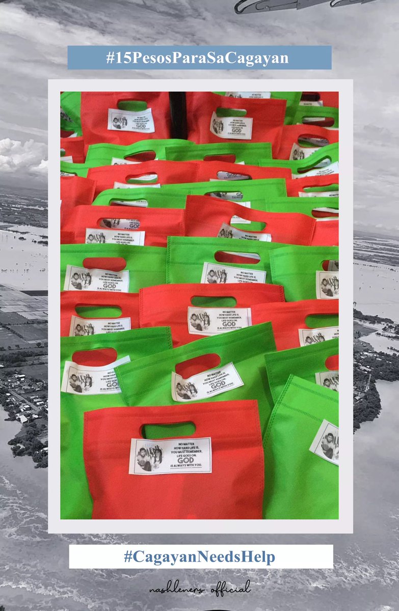 NashLenersOFC's tweet photo. 15 PESOS PARA SA CAGAYAN

Sa pinagsama-samang tulong natin, nakalikom po tayo ng PHP 11,495.00 para sa mga kababayan natin sa Cagayan Valley! Nakabuo po tayo ng 50 hygiene kits at 50 food packs para sa 50 na pamilya. Kanina po naibigay na ito sa Maryhill School of Theology at https://t.co/pM33AWeuxC