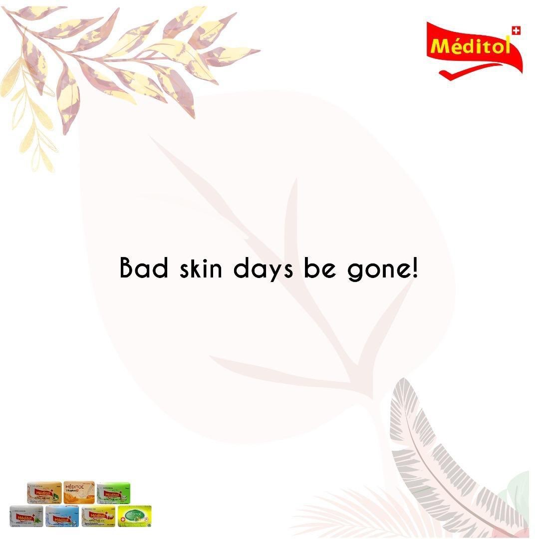 MeditolNigeria's tweet photo. Get meditol and say bye bye to bad skin days
#Alldayhealthy #Alldaybeautiful #Healthyskin #Beautifulskin #Flawlessskin #Meditol #Ekulo #EvansIndustries https://t.co/zHh6iADf93