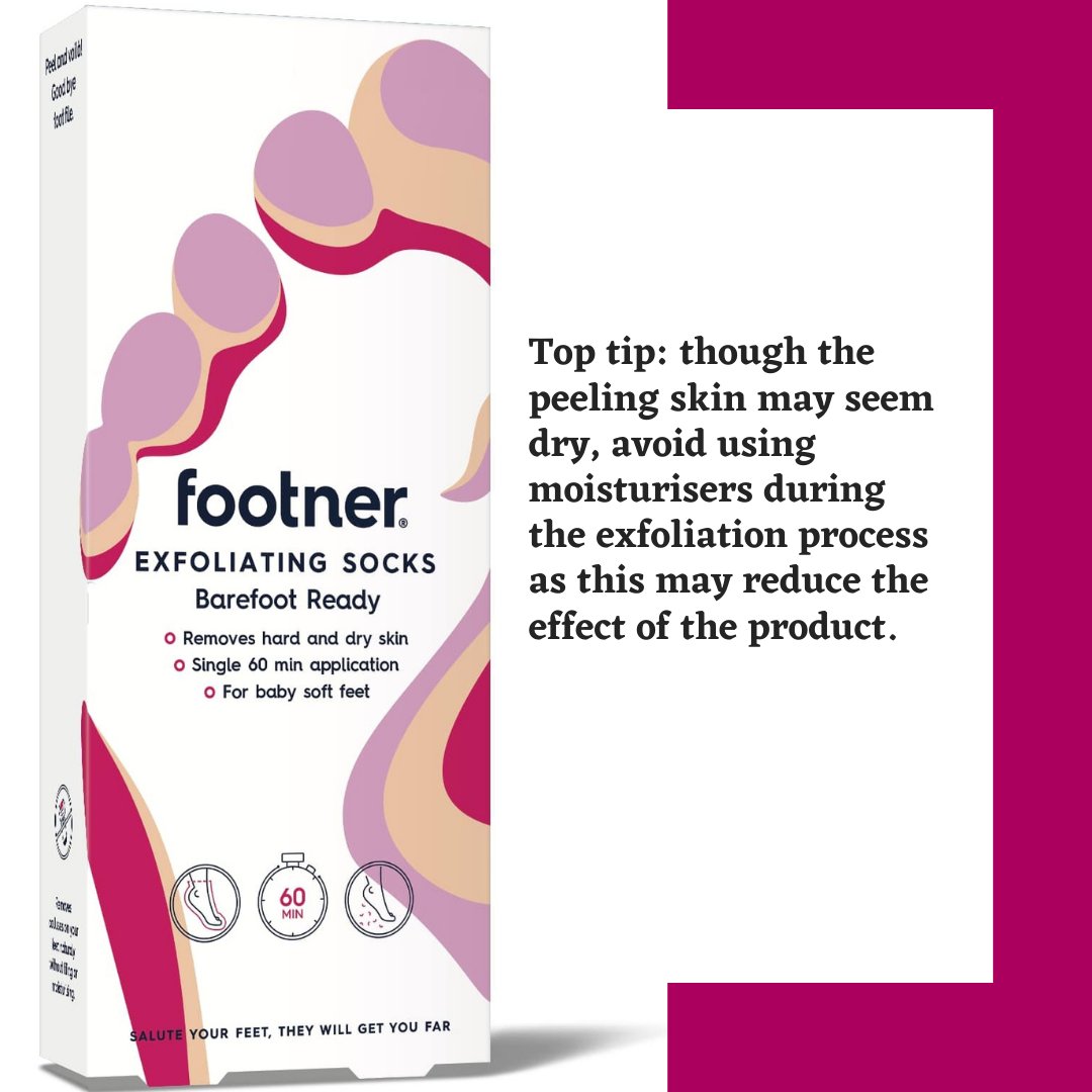 Footner_UK's tweet photo. Believe it or not, peeling skin is a good sign! After the peeling process is complete (between 7 and 10 days after initial use) your feet will be baby soft even without moisturiser 👶 #Footner #FeelThePeel https://t.co/myIsY1gRQg