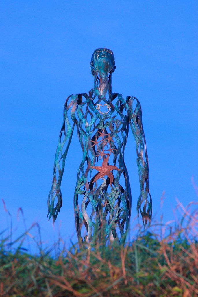 TheCottagesIre's tweet photo. Lots of wonderful blue sky for you, here we have the amazing sculptor "Voyager" created by Linda Brunker on public view in Laytown, captures the wonders of the sea. And our very own Thatcher's Rest Cottage the epitome of holiday comfort. #mapio.net #Sculptor #LindaBrunker https://t.co/2i3XKE6OjV