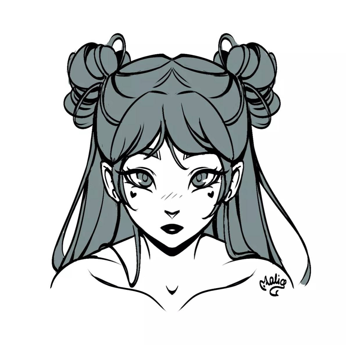 Anime Hairstyles Drawing At Getdrawings | Sketches, Anime hair, Drawing base