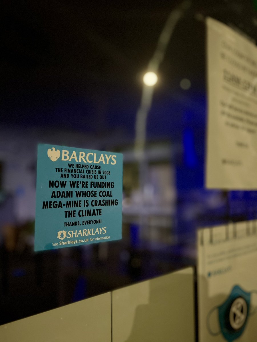 XR Newcastle Universities 📚 (@xrnewcastleunis) on Twitter photo 📛 <a href="/Barclays/">Barclays Bank</a> are the largest funder of fossil fuels in Europe. We headed to their regional HQ and various branches & ATMs around Newcastle over the weekend to let them know that this isn’t acceptable. See sharklays.co.uk for more info 🦈 <a href="/money_rebellion/">XR Money Rebellion 🌍🌱🏳️⚧️</a> <a href="/sharklays/">Sharklays</a> 📛 <a href="/Barclays/">Barclays Bank</a> are the largest funder of fossil fuels in Europe. We headed to their regional HQ and various branches & ATMs around Newcastle over the weekend to let them know that this isn’t acceptable. See sharklays.co.uk for more info 🦈 <a href="/money_rebellion/">XR Money Rebellion 🌍🌱🏳️⚧️</a> <a href="/sharklays/">Sharklays</a>