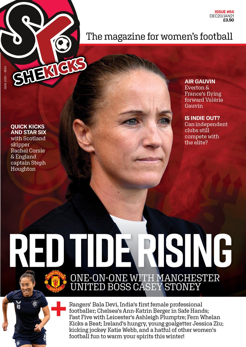 SheKickedJenON's tweet photo. "We're back for more... with #SK64!" 
ICYMI the newest issue of @SheKicksMag is available to PRE-ORDER &amp; you can save £1 (making it £3.25) if you order before midnight tonight. 
Here's a teeny 👀 at a few 📸s from the mag &amp; the 🔗 to follow for the saving: https://t.co/9Ovo0F6fxc https://t.co/EGgtDZAY5J