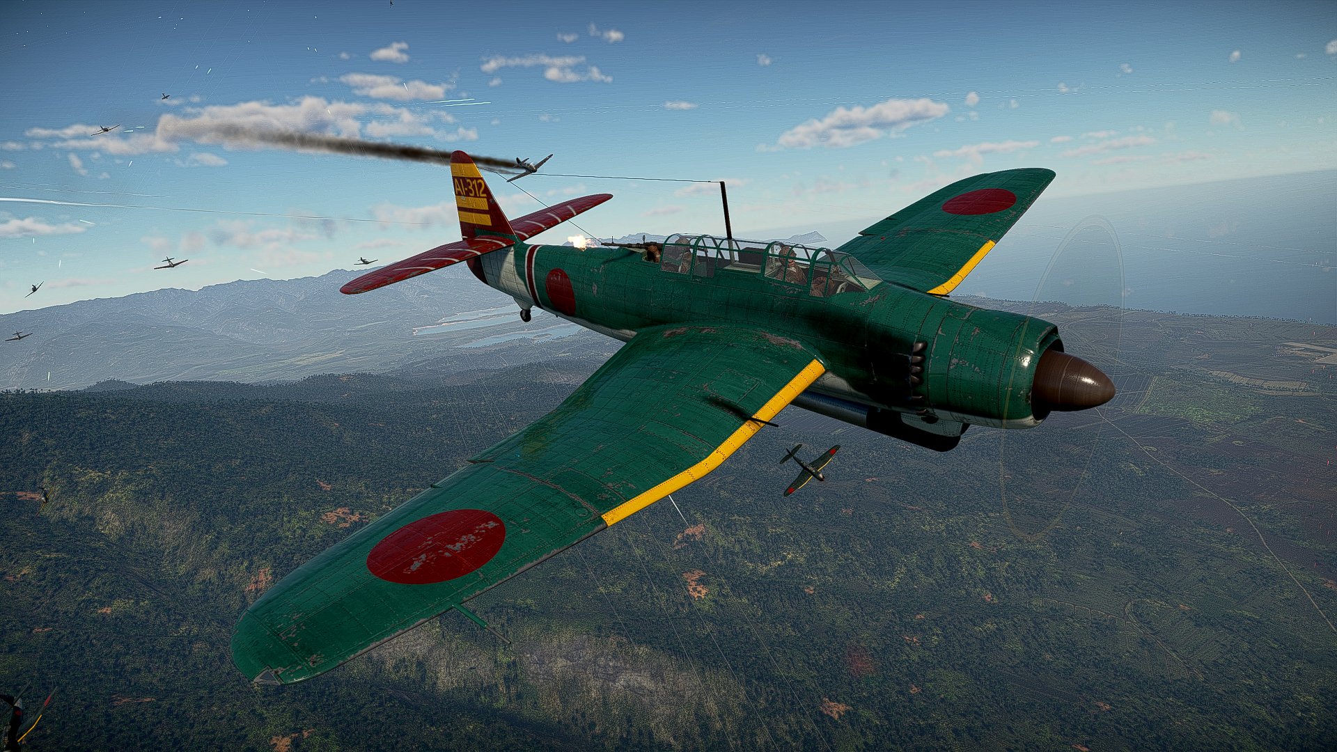 しょぼいむ Vtuber Wtで使える艦これの流星改 一航戦 熟練 っぽい塗装を作った 尾翼のマーキングは適当 Warthunder 艦これ スキンのdlは のリンクから どうぞ T Co jngli22e