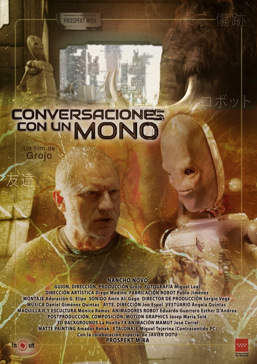 londones's tweet photo. Conversaciones con un mono: Estreno en #cineyeducación del corto ➡️https://t.co/SKilI5kQQw #cineyeducación #Grojo @Academiadecine https://t.co/H4hZbaTOGK