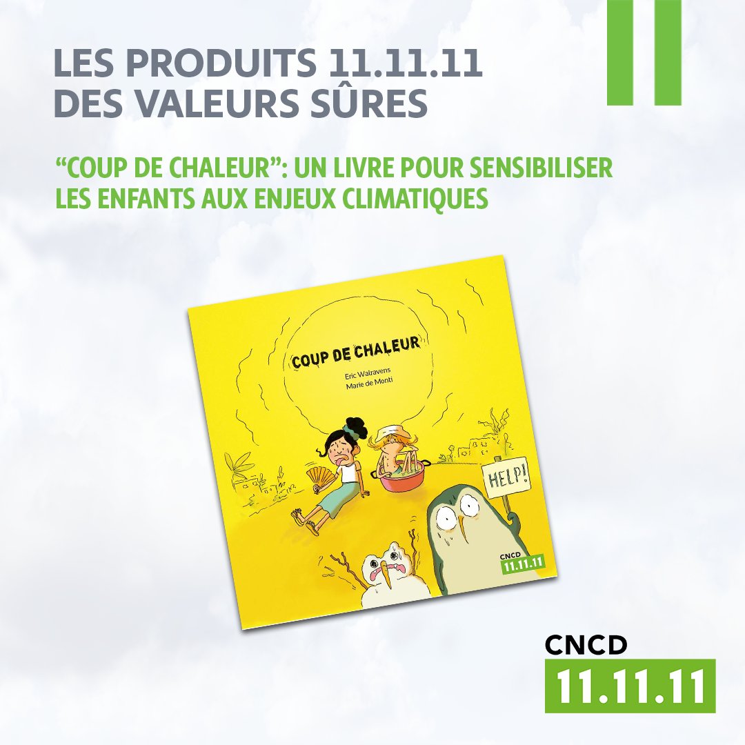 Coup de chaleur, un livre rigolo pour parler du climat avec les enfants est vendu au profit de l'Opération 11.11.11.
En l’achetant, vous financez des projets d’agro-écologie et de lutte contre le changement climatique dans les pays du Sud.En savoir plus: isfbelgique.org/isf-participe-…