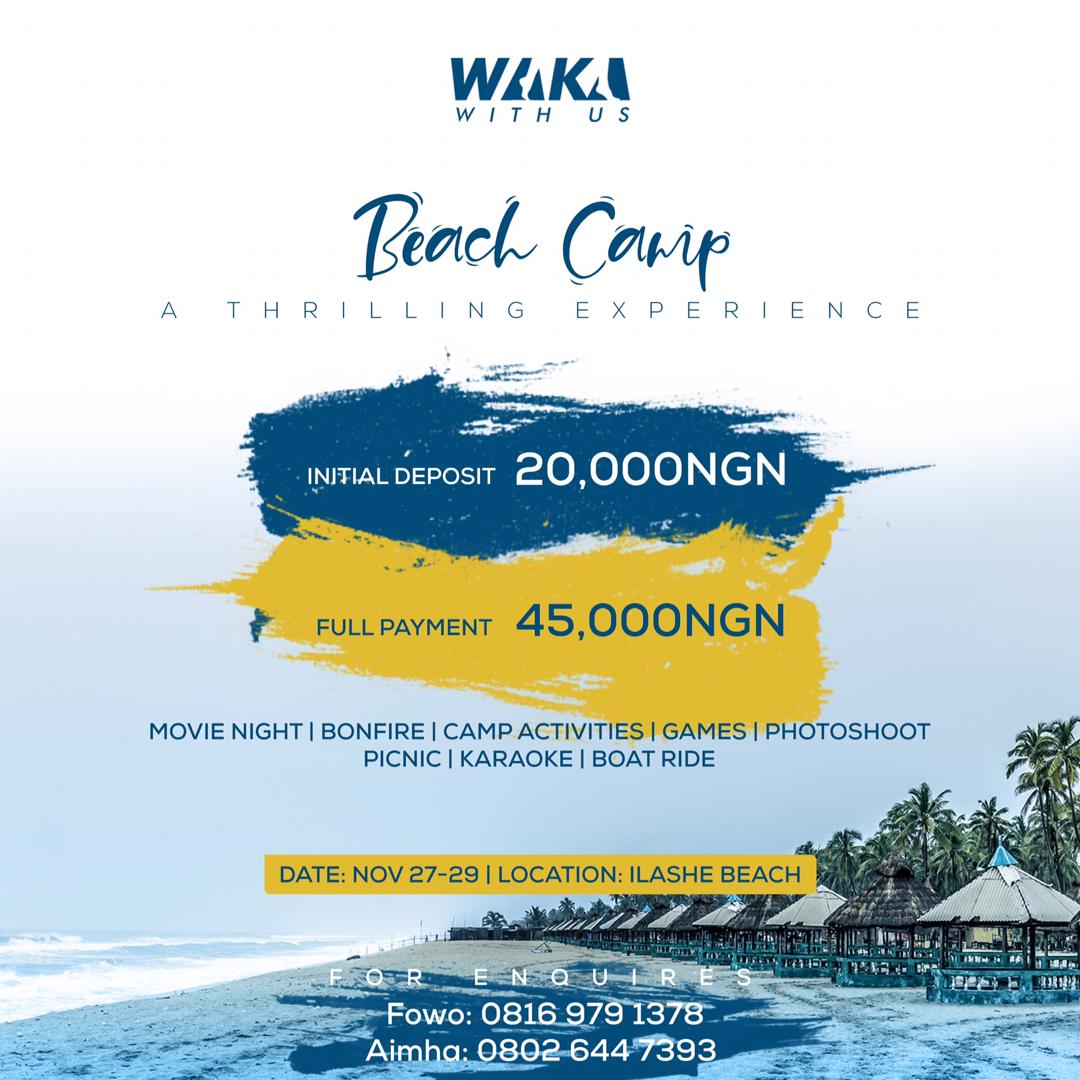 Jolijoni_ng's tweet photo. We have 5 days to go!

Our beachcamp is going to be fun, exciting and memorable because we have amazing mini activities planned just for you!

Who's ready to go to the beach?!! 💃

#wakawithus #jolijoni #fun #beach #weekend https://t.co/QcARKExROD