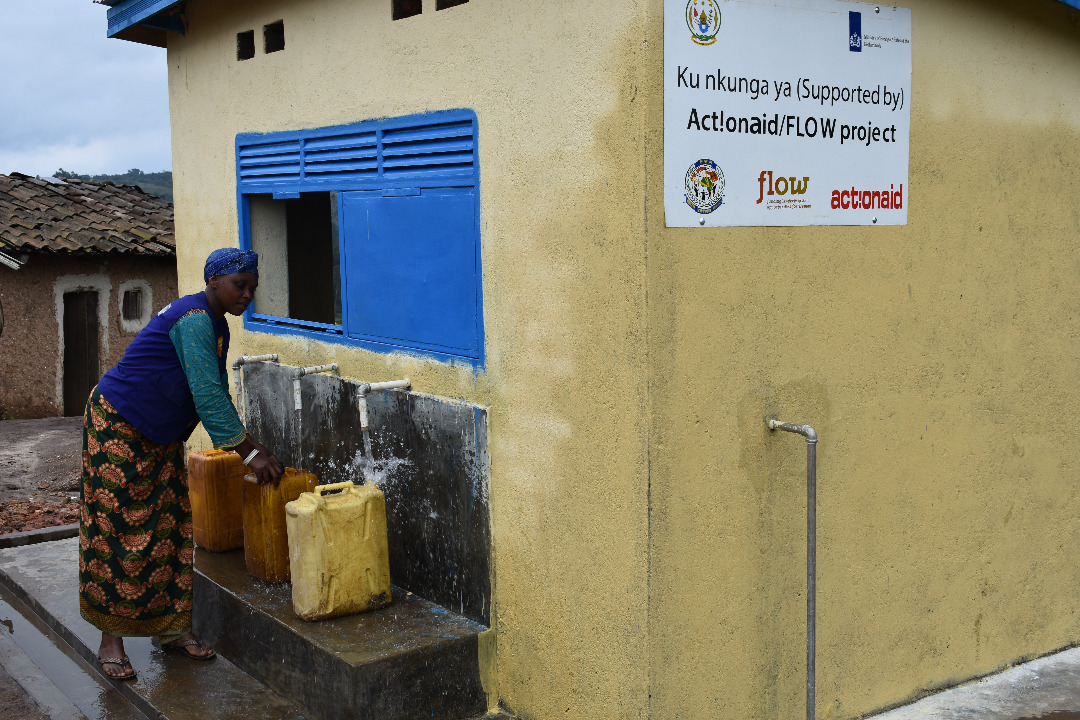 FaithVictoryRW's tweet photo. FVA in partnership with @actionaidrwanda under #POWERProject facilitated Ruheru community in @NyaruguruDistr with 4 water Kiosks in 45 households with water taps&17 rain water harvesting tanks https://t.co/Akbf0PaXft