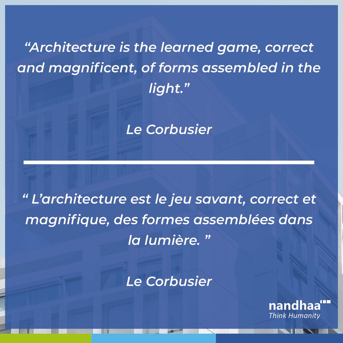 NANDHAA59351847's tweet photo. We wish you a beautiful and #successful #week with this #quote from the famous architect LE CORBUSIER. 
“Architecture is the learned game, correct and magnificent, of forms assembled in the light.”
Let us know which is your favorite project of Le Corbusier

#architecture #design https://t.co/k7ATsi0S68