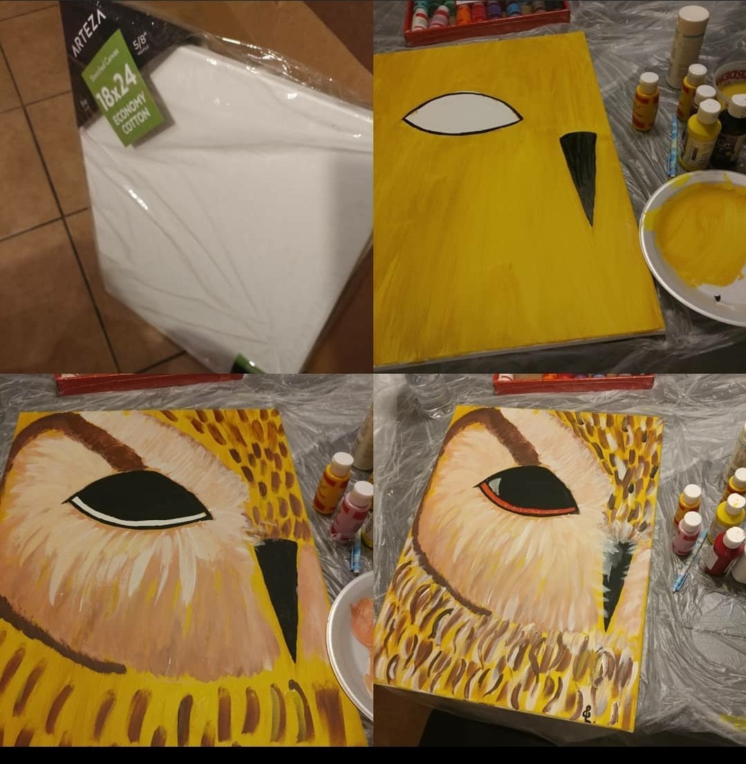 glmr2day's tweet photo. My friend Alicia loves owls, so.... she asked for one. What would Bob Ross do???..... Ta Da!!!! https://t.co/DeyeLqLOu8
