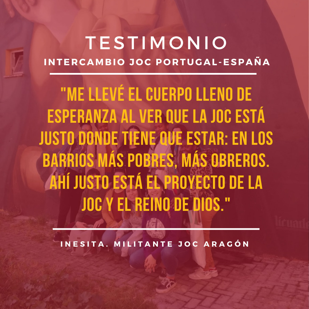 JOCAragon's tweet photo. ... La forma de vivir, de comprar o de pasar el tiempo era distinta, más comunitaria, más al encuentro.
Ahí justo, en los barrios más pobres, es donde está el proyecto de la JOC y el Reino de Dios" https://t.co/32A8KstskP