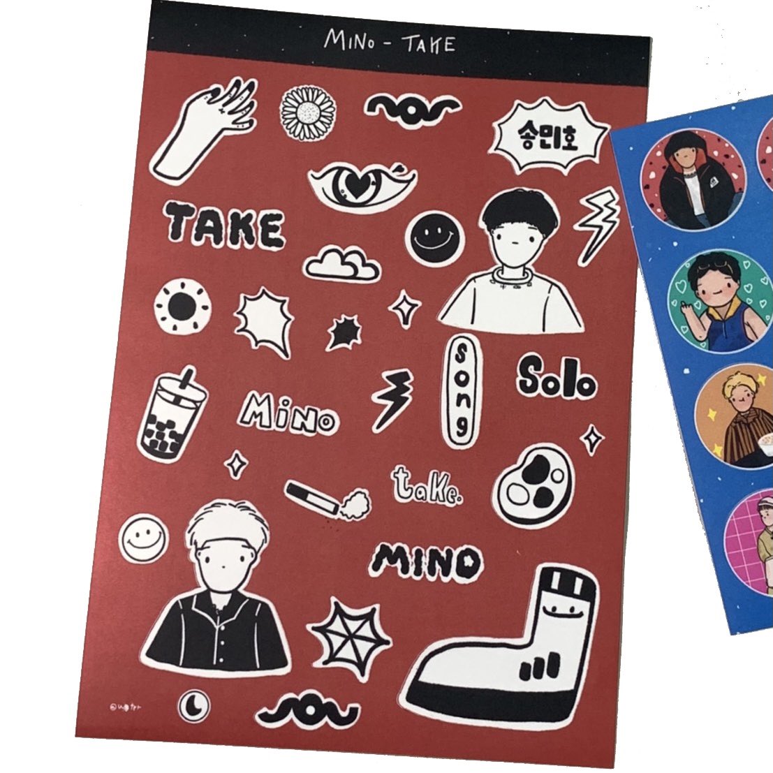 rubymulll's tweet photo. 🌻 สติ๊กเกอร์ Mino (พร้อมส่ง)
แผ่นละ 50฿ เดมมาได้เลยค่า

#ตลาดนัดอินซอ
#ตลาดนัดวินเนอร์ 
#ตลาดนัดwinner https://t.co/bSjNTHclz4