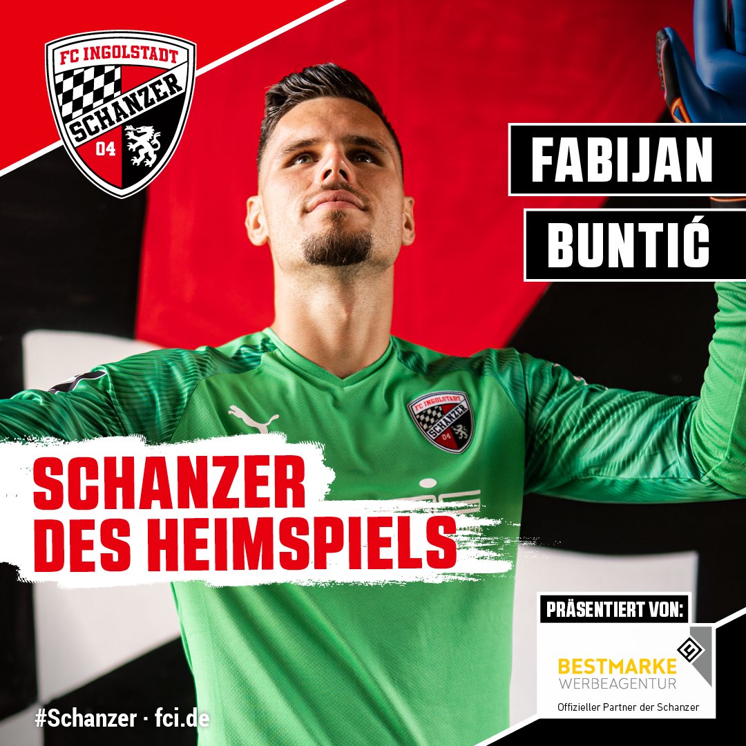 Schanzer's tweet photo. Da führt im doppelten Sinn kein Weg dran vorbei ⛔️🙅‍♂️ Stark die Null gehalten &amp; EUER #Schanzer des Heimspiels: Fabijan #Buntic‼️⚫️🔴 #FCIFCM

Und jetzt: Blick nach vorn! 🔜⚽️ #FCBFCI https://t.co/NyMqKIVgQm