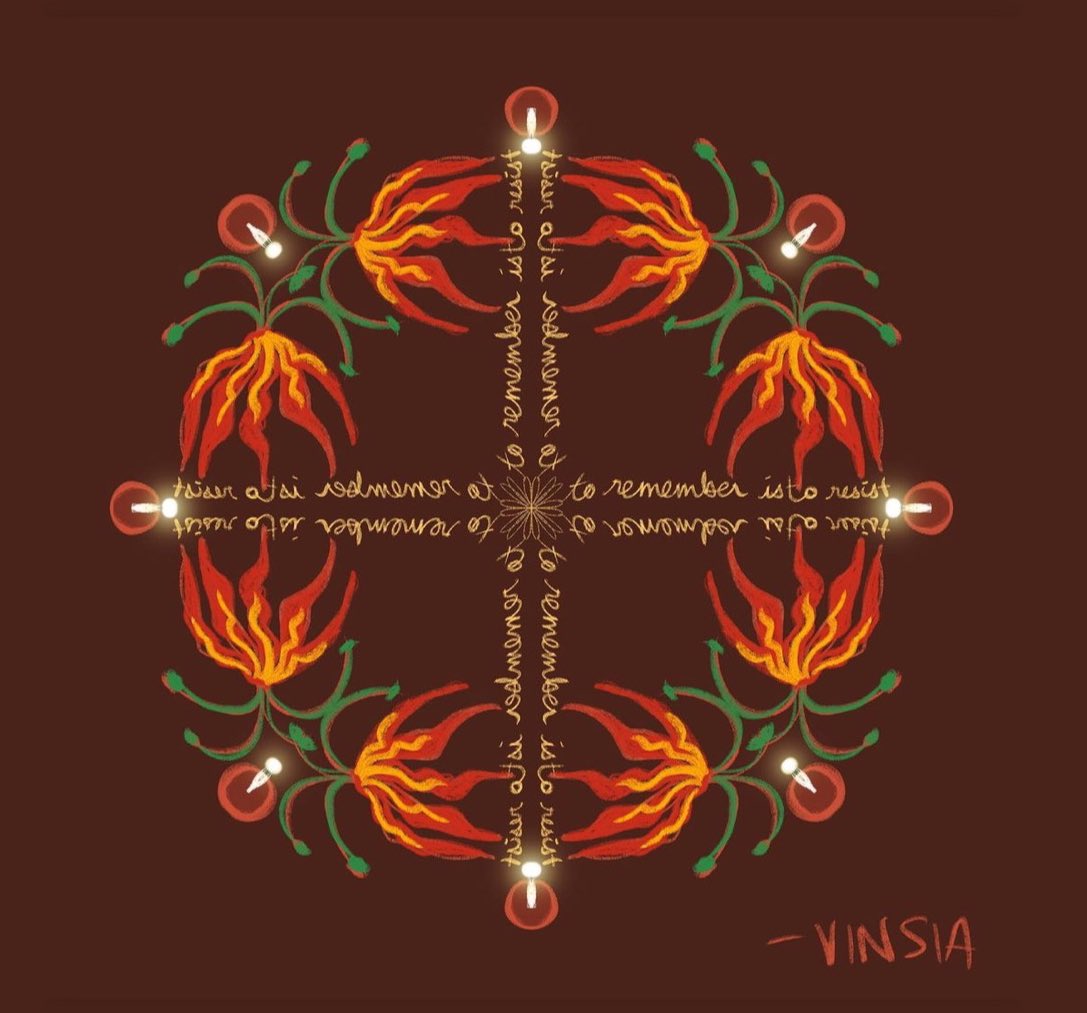 vinsiamaharajah's tweet photo. I wanted to create an entrance Kolam to a Maveerar Naal/Remembrance event. One that would happen back in the motherland, without all the police/eevils kootam showing up. 

I can’t wait to hear an ignorant bucket of Kakka tell me “heyyyy cute rangoli design” https://t.co/y1Q4jnjAIS