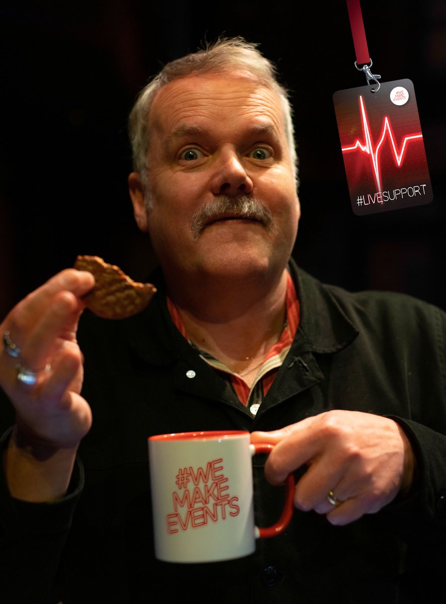 kevinhunterday's tweet photo. On Saturday I was on an actual stage in a real theatre being filmed by genuine cameras AND I had Hobnobs for props. Still buzzing! All will be revealed shortly #WeMakeEvents #LiveSupport https://t.co/s3SjidNQRu