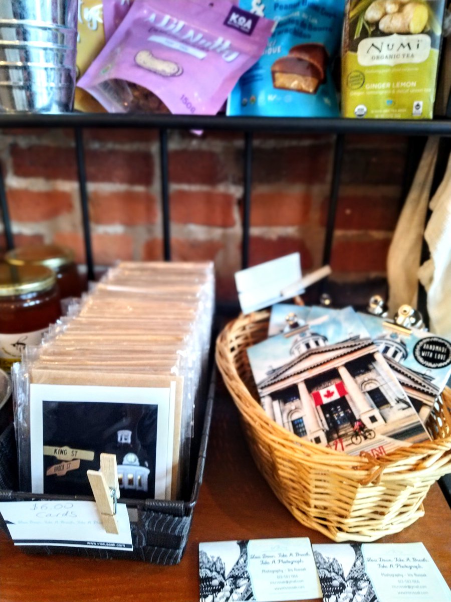 IrisRussak's tweet photo. On now at Coffeehouse Kingston's market square location. Love β€οΈ Kingston calendars, cards and framed prints. And coffee β
@downtownktown #shoplocal613 https://t.co/GgcLmXwFfA