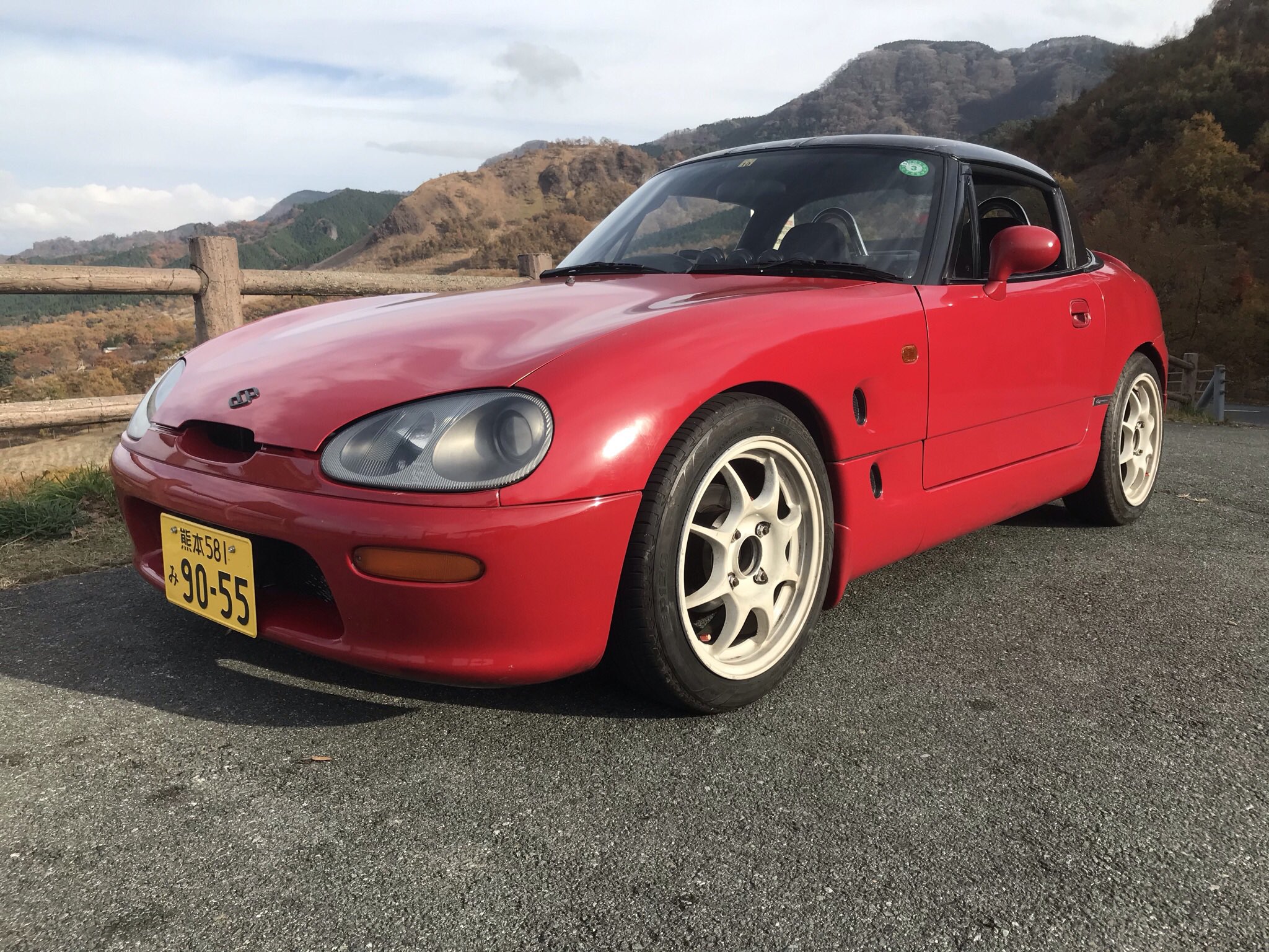 カプチーノ 純正ホイール （ダンロップカラーの過激エブリイ