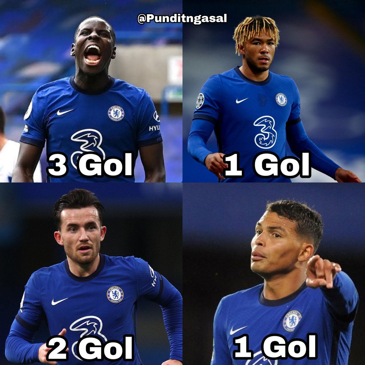 Punditngasal's tweet photo. Gol di premier league musim ini:

Striker Arsenal : 5 gol
Bek Chelsea : 7 gol

Arsenal lupa cara bikin gol, harus belajar dari Chelsea yang bahkan pemain bertahannya lebih banyak mencetak gol daripada striker arsenal.
#Arsenal 
#Chelseaa
#EPL https://t.co/jjskXfyeDu