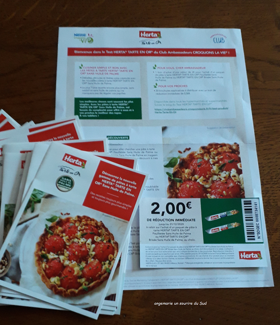 unsouriredusud's tweet photo. Coucou, je vous souhaite à tous et toutes un bon début de semaine.
Réception de mon pack Ambassadeurs Croquons la Vie avec Nestlé.
Merci @nestlecroquonslavie
#Herta #TarteenOr
https://t.co/B2QA7MFLqX
#sélection #plaisir #cuisinemaison #sanshuiledepalme #sansadditif https://t.co/ia9JJYIUgO