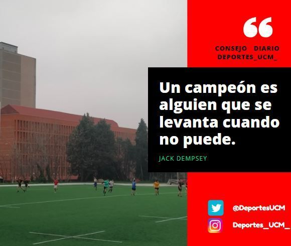 DeportesUCM's tweet photo. ¡Que nada te detenga!. Un campeón es alguien que se levanta cuando no puede.
@DeportesUCM
 
@deportecmadrid
 
@MujerCMadrid
 
@unicomplutense
 #deportes_ucm_ https://t.co/frxCv4exYd