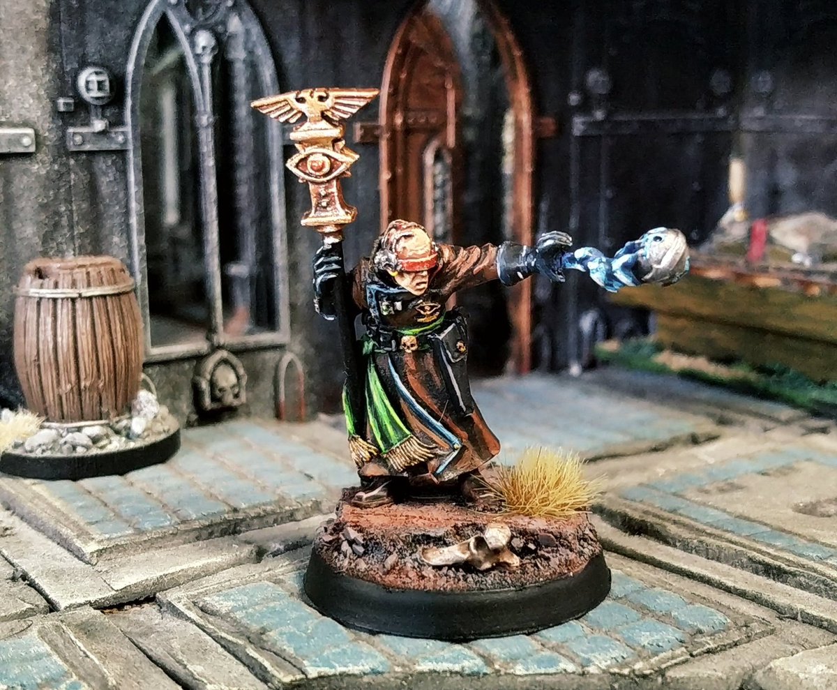 lord_principe's tweet photo. Hoy os muestro otra miniatura de mis Sataphy, mi regimiento de la Guardia Imperial #oldhammer

Es un Psíquico Autorizado aunque le he hecho una mini conversión para subirle el rango ya que lo uso de Psíquico Primaris. https://t.co/ztkeMFQzzu