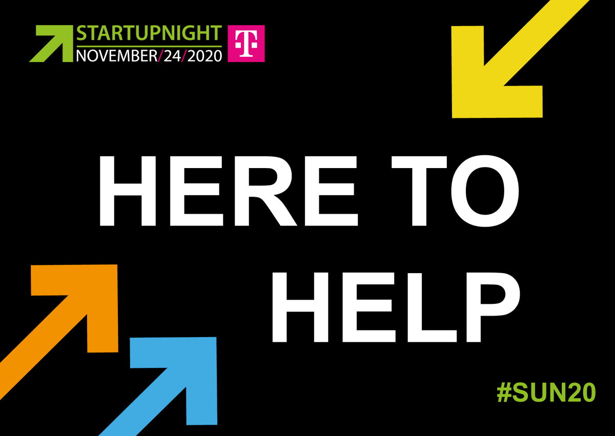 deutschetelekom's tweet photo. Morgen findet die 8. @startupnight statt - rein virtuell. Die #SUN20 bietet #Startups in Zeiten von Corona wichtige Hilfestellung, wie z.B. bei der Vernetzung mit Investoren. Seid ihr schon angemeldet? Zum Programm und den kostenlosen Tickets gehtβs hierπ https://t.co/dMdTS85j9s https://t.co/FUYyWjT3l3