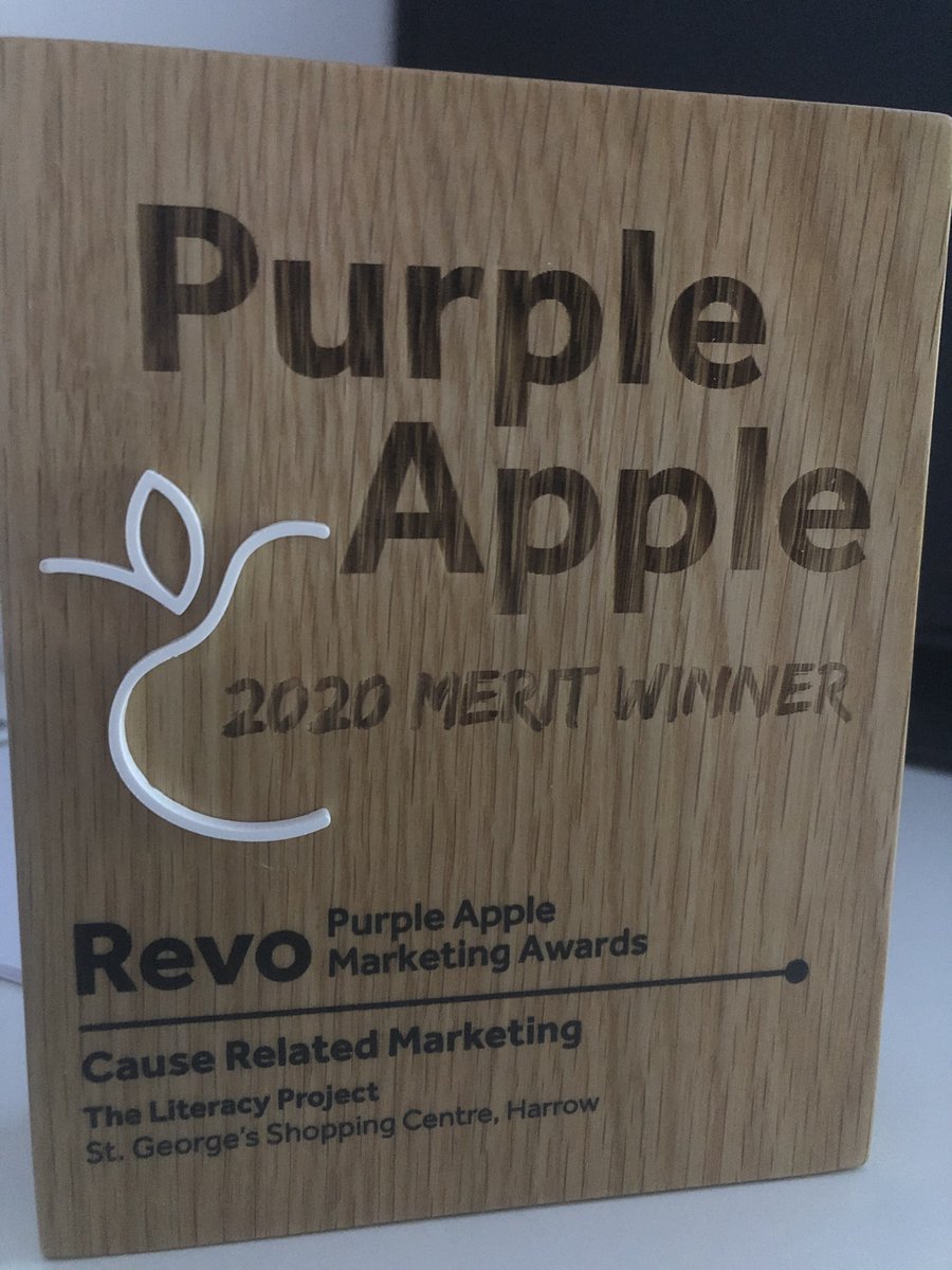 toolbox_tweets's tweet photo. We were so pleased to be able to partner with @RDIREIT on the CSR campaign at @StGeorgesHarrow , that has been awarded a Purple Apple merit in the Cause Related Marketing category.
#purpleapple #shoppingcentre #meritwinner https://t.co/C568FaQhpU