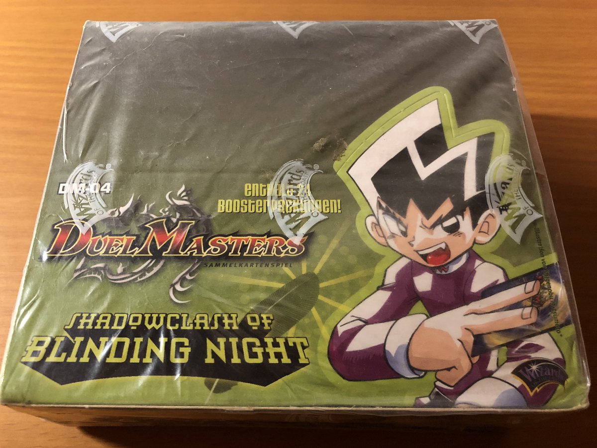 Suwen_2D's tweet photo. ドイツ語版だけれど、18年前に発売された未開封ボックスを買ってみた！
バロムとアルカディアスが収録されているボックスなのだ😎 https://t.co/sAz3zEoHA0