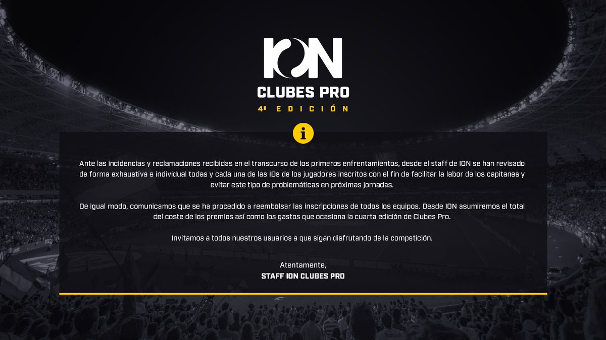 IONesports's tweet photo. #IONClubesPro 📣 https://t.co/kRfaae1ahK