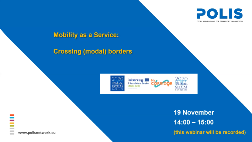 Last week <a href="/POLISnetwork/">POLIS</a> hosted <a href="/MyCorridor/">MyCorridor</a>, <a href="/MobiMix_2Seas/">MOBI-MIX</a>, <a href="/Handshake_EU/">CIVITAS Handshake</a> and #Civitas #SATELLITE projects for a webinar on MaaS beyond borders 📺🗺

View the recording and read more here👉 bit.ly/2KsnPl5