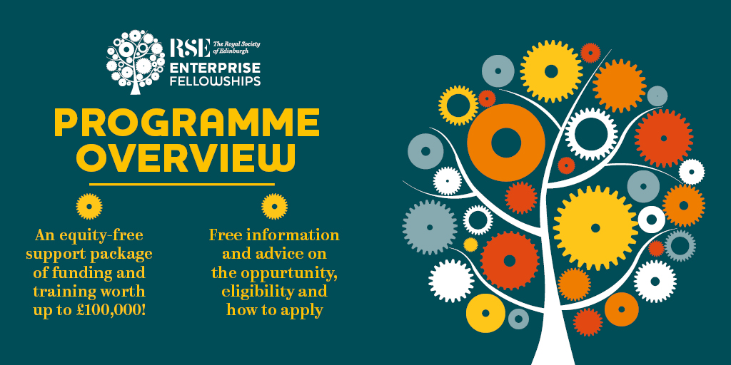 RoyalSocEd's tweet photo. Join us this Wednesday to find out more about RSE Enterprise Fellowship⚙️

A leading business development and training programme enabling researchers to develop into world-class entrepreneurs. #StartUps #Entrepreneur 

📅 Wed 25 Nov
⏰ 11:00
➡️https://t.co/V4J1cz8NNF https://t.co/U68tCYhaNt
