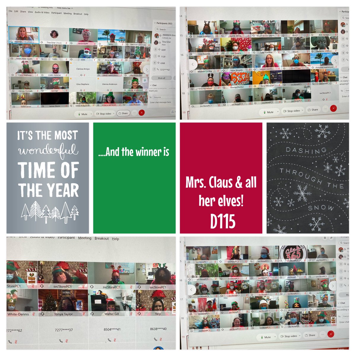 Congrats to D115- 2020 Spirit award! D232 &amp; D58 tied for runner up 🤩 Virtual high fives to our Southeast ASDS Team for your time on Friday, I appreciate you!  So good to ‘see’ you all, be safe out there, and remember to ‘protect your peace’ 😉 #UnstoppableSE