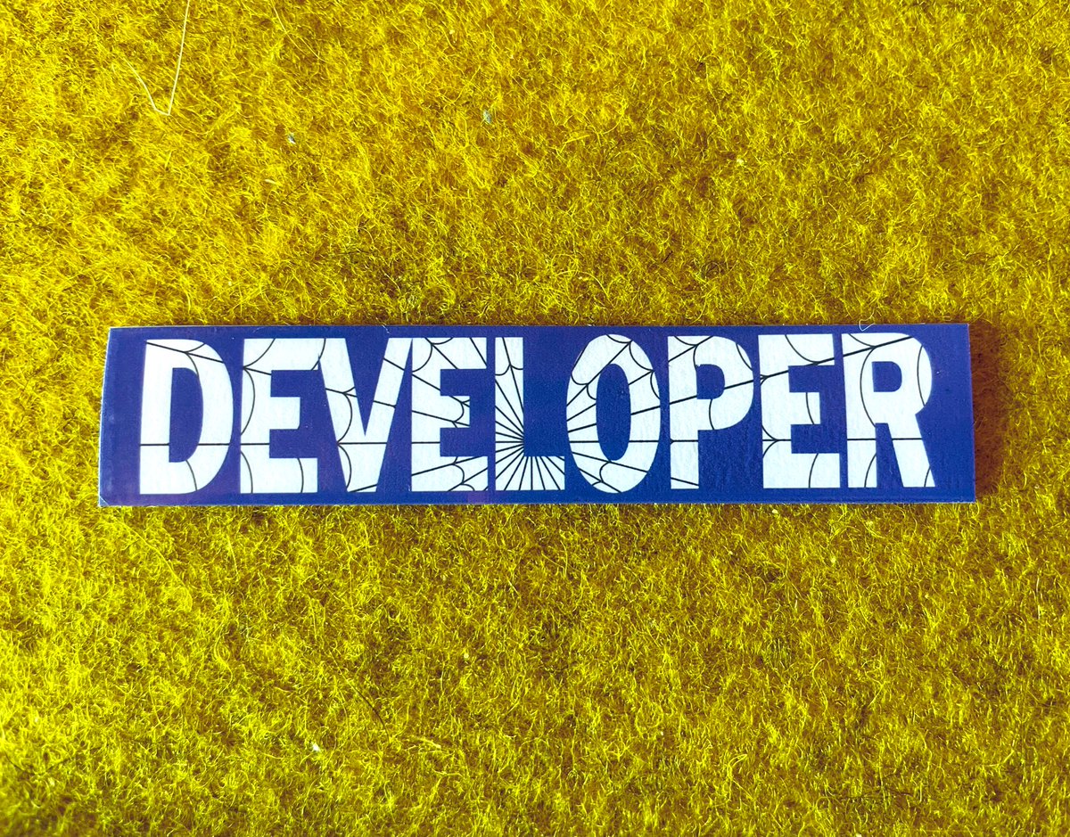 eliostruyf's tweet photo. New sticker. Would you like to see it on #PYOD?
#WebDev #WebDeveloper #Developer #Sticker #DevSticker https://t.co/WTVxPASQy6
