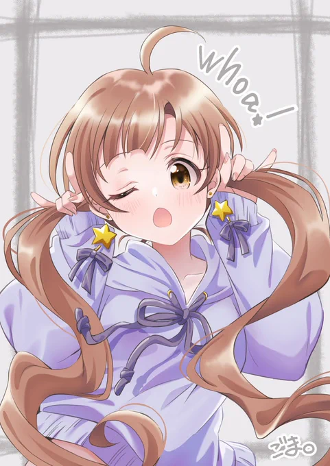 いいツインテールの日だった星梨花らくがき?(遅刻) 
