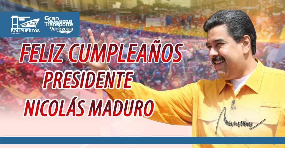 Bolipuertos__ve's tweet photo. #Efeméride 📆 Hoy la gran familia portuaria de @Bolipuertos_ celebra la vida y obra del líder revolucionario, Presidente Constitucional de nuestra Patria, valiente guerrero defensor de las causas justas ��� 🇻🇪 #FelizCumpleañosPresidentePueblo #SeguimosAvanzando https://t.co/XwDRoAv1BG