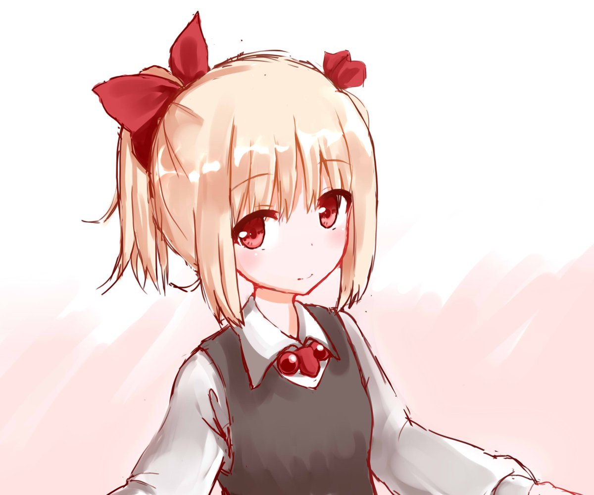 ルーミア(東方プロジェクト) 「ポニテルーミアちゃん 」|加陽きら(かびきら)🍣春例大祭「く03a」のイラスト