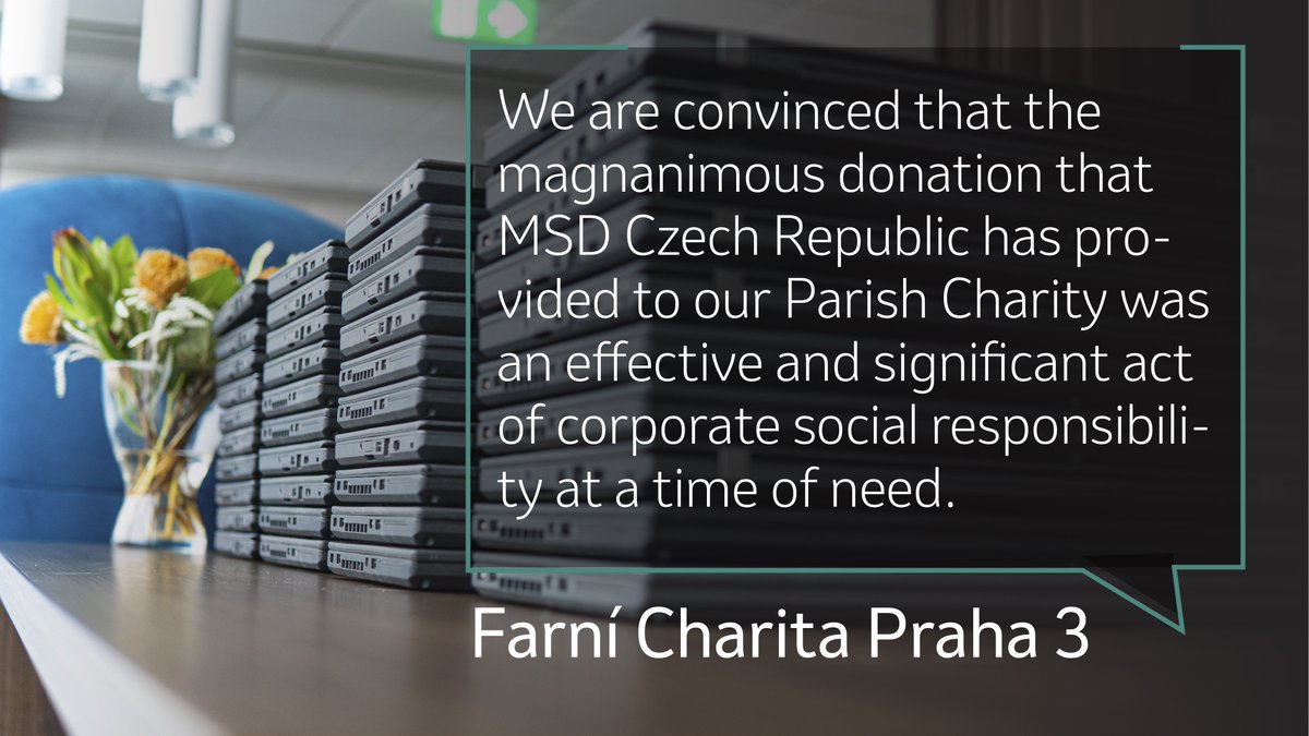 dlted_03's tweet photo. The Prague 3 Parish #Charity has distributed the laptops donated by MSD Czech Republic earlier this year to those in need before or at the onset of the second wave of the pandemic, so that they can be utilised during the ongoing closure of the schools. Way to go! #MSDHelps https://t.co/WbRvSZ6XiL