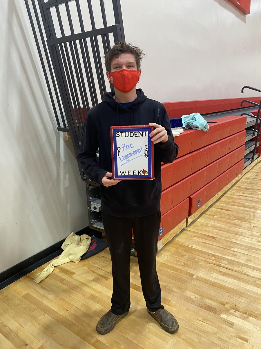 Congrats to our most recent Student of the Week, Zac Logemann! Cole F said, "...I feel that he truly shows what a student in this school should look like. He is kind and courteous to others without needing any form of compensation besides the goodness of his heart." #ECSDCards