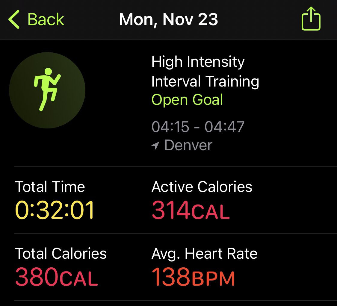 Billrossfit's tweet photo. HIIT workout complete for today!
.
.
.
#billrossfit #goals #fitness #personaltrainer #results #denver #colorado #battleropes #hiitworkout #exercise #kettlebells #4amclub #pushharder #workharder #fitat49 #fatblast #morningfun https://t.co/JGpK7FJwXy