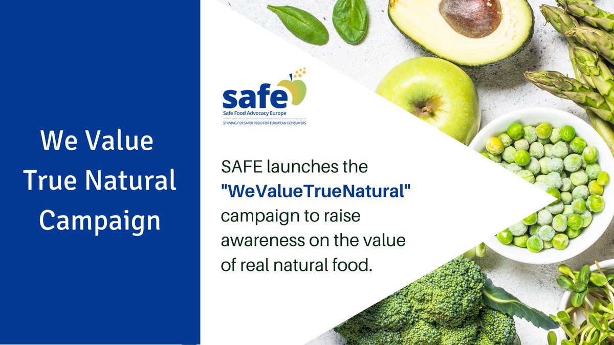 SafeFoodEurope's tweet photo. Last week SAFE has launched #WeValueTrueNatural campaign to call on #EU #policymakers to ensure consumers' rights to #TrulyNatural products: #GMOfree, #SyntheticFree, and #biodegradable.
Join our call-to-action: https://t.co/mUBi2fmCka https://t.co/fNRrvMpBrF