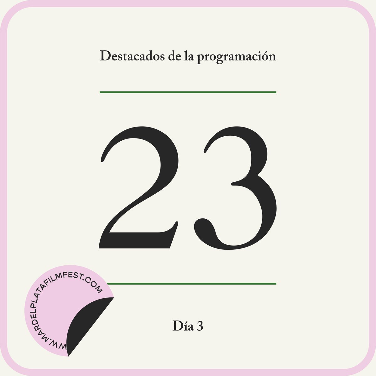 Día 3 | 35° Mar del Plata Film Festival

Enterate de todo lo que pasa en esta edición en el newsletter diario ▶️ bit.ly/3nSgvO7 

#MarFilmFestival