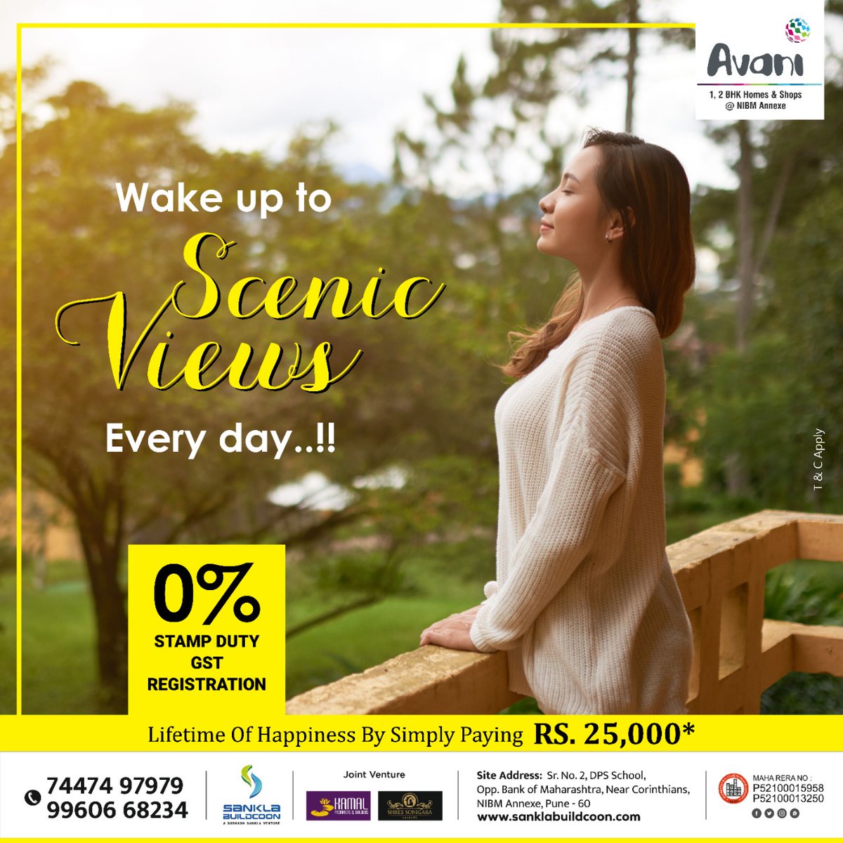 sankla9922's tweet photo. Enjoy such beautiful views from your own home at #Avani
👉 Book by paying Rs. 25,000*/-
RERA No. :P52100013250/P52100015958
📞 7447497979 / 9960668234

#sanklabuildcoon #1bhkflats  #2bhkflats #shops #puneproperties #avani #punehomes #Dreamhome  #ModernLifestyle #ModernAmenities https://t.co/njAIN3BDzn