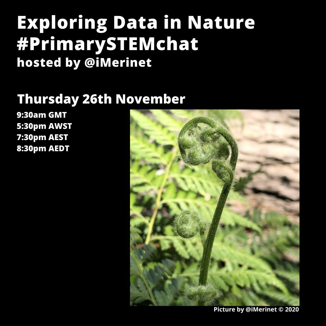 🌿🍄🪲☘️🕸🪱🌷🦗🌾🦟🪨🐜🐚🐞🍁🕷🌻🦇🪳🦆Join us for #PrimarySTEMChat this Thursday to chat about ‘Exploring Data in Nature’ with guest host <a href="/iMerinet/">Meridith Ebbs</a> 🐾 <a href="/STEAMuptheClsrm/">Tori Cameron</a> @RayBoyd007 <a href="/EdChatEU/">#EdChatEU 🇪🇺</a> <a href="/teacherasleader/">Teacherasleader</a> <a href="/KatKennewell/">Kat Kennewell</a> <a href="/harkinworld/">Troy Harkin (he/him)</a> <a href="/NicolaO_B/">Nicola O'Brien</a> <a href="/dothinkeducate/">Anna</a> <a href="/SportandiAndres/">Andres Olascoaga🌏Global</a>