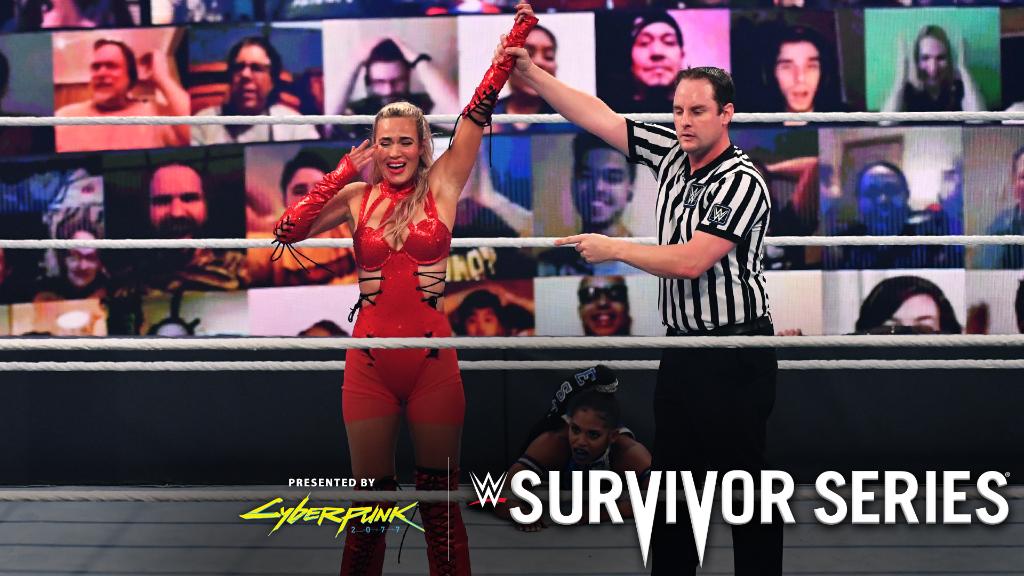 Canโt keep her down!
@LanaWWE stunned as the sole survivor for #TeamRaw at #SurvivorSeries!
https://t.co/XDI3sDgqPn https://t.co/IwHM6Lq4eK