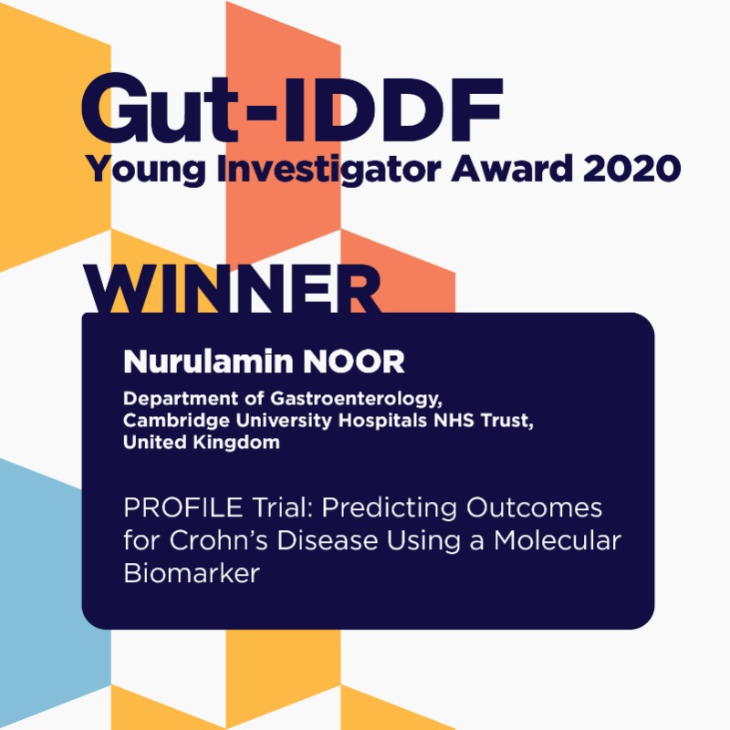 IDDF_CUHK's tweet photo. We are delighted to announce the winners of the Gut-IDDF Young Investigator Award 2020:
Winner:
🏅 Nurulamin NOOR (United Kingdom)
Runners-up:
🏅 Ken LIU (Australia)
🏅 Tsz Tung KWONG (Hong Kong)
Congratulations!!🎉 Thanks for choosing #IDDF2020!
@Gut_BMJ @emadelomar