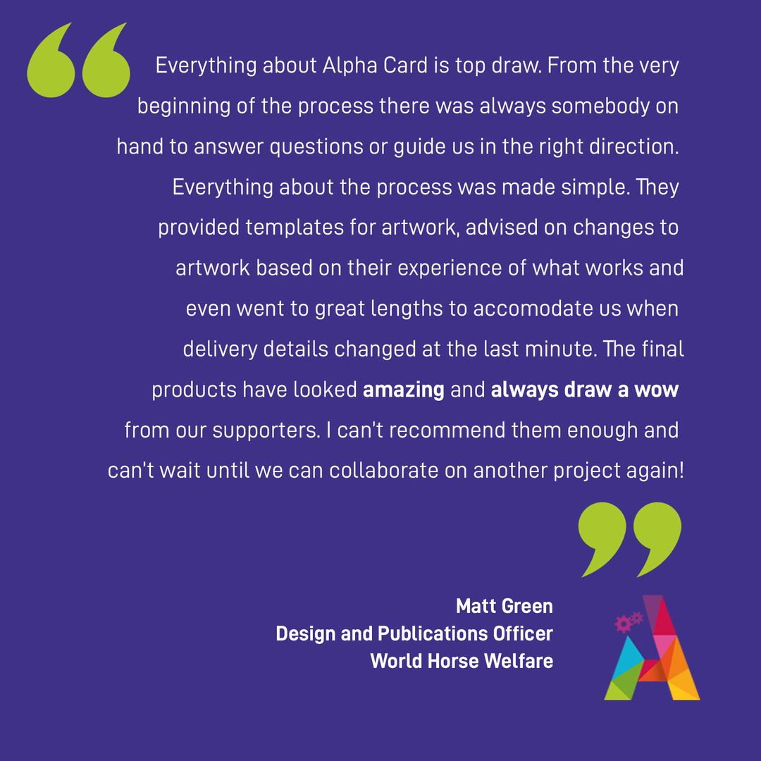 AlphaCard_'s tweet image. A great way to start the week. 💚💚💚

#creatingengagement #alphacard #infinitycard #print #printdesign #printmarketing #designers #inspiration #branding #brand #marketing #communications #graphicdesign #directmail #creativemailer #charity #worldhorsewelfare #mondaymotivation